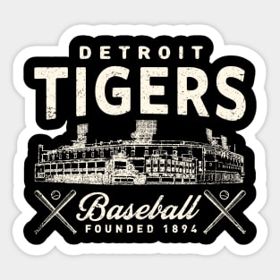 Detroit Tigers Stadium by Buck Tee Sticker